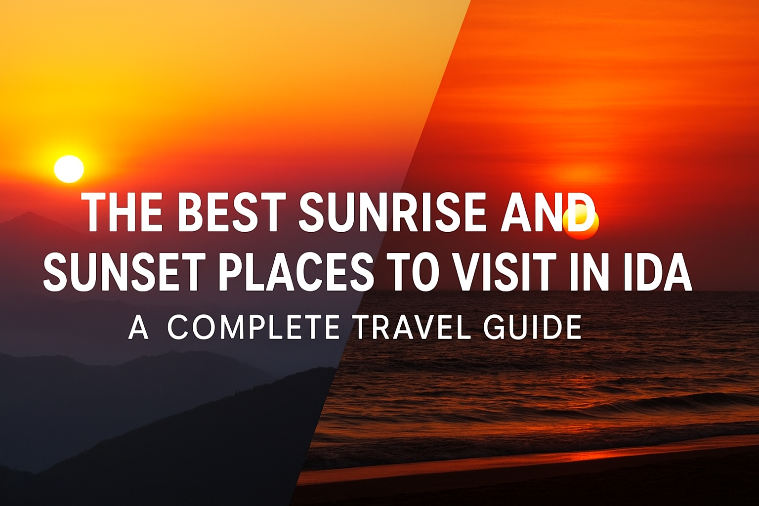 best sunrise points in India